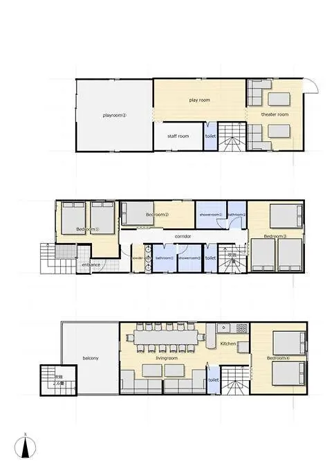 S9W13 Laboinn Large Private House Sapporo Villa